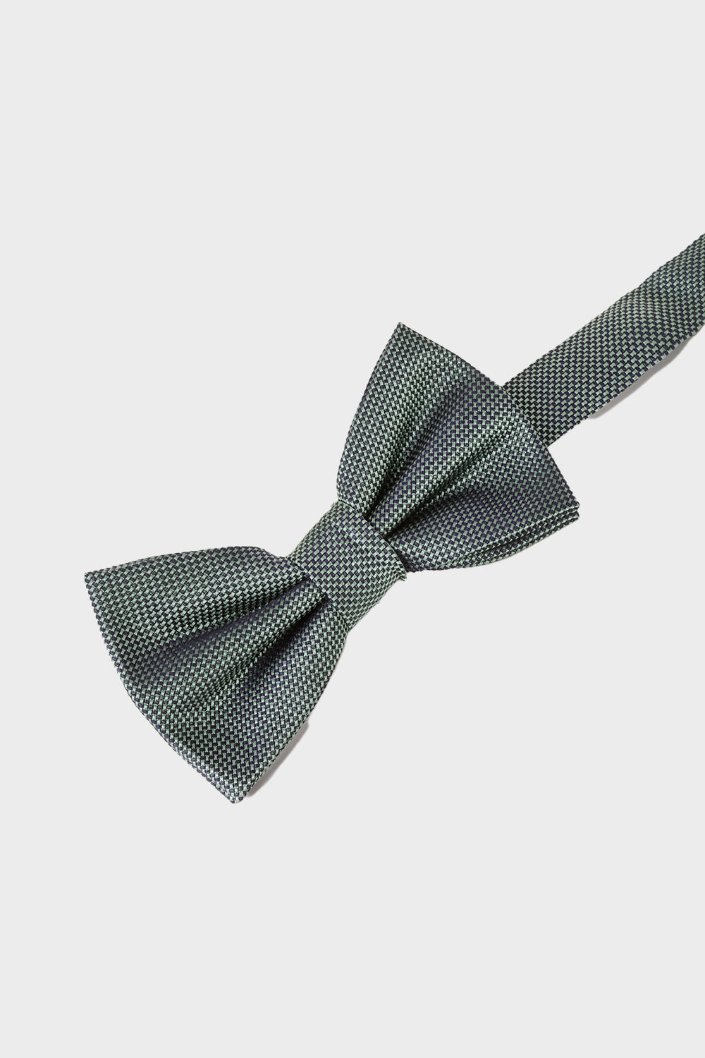 Light green pique bow tie