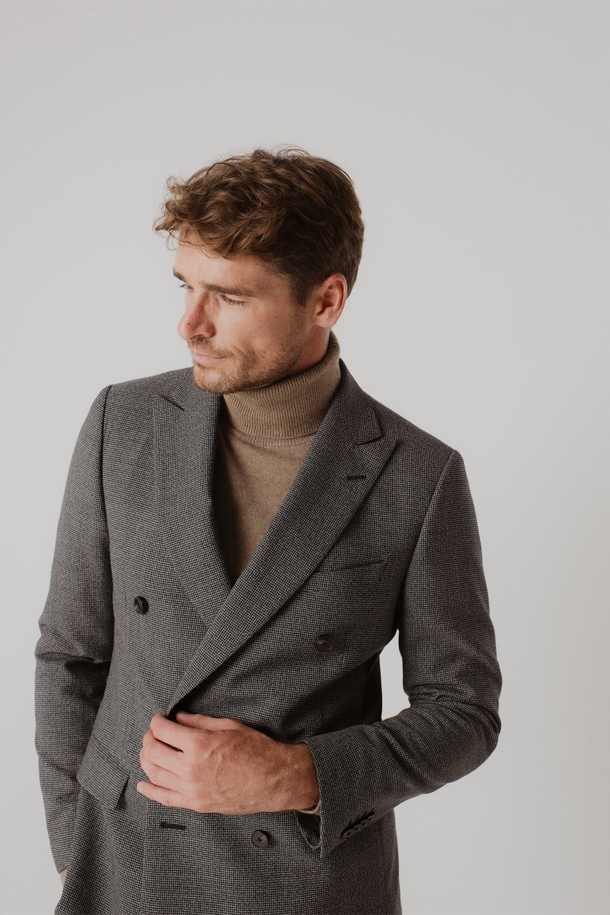 Costume croisé Watson en laine vierge