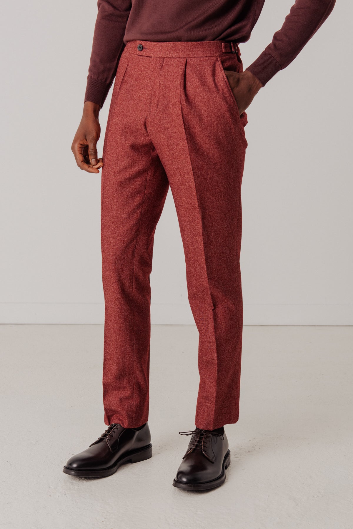 Costume croisé Woodvine en laine coton et soie