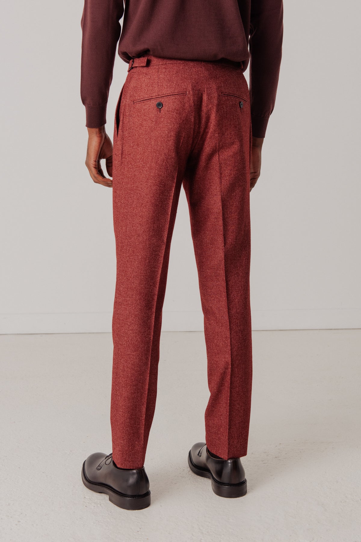 Costume croisé Woodvine en laine coton et soie