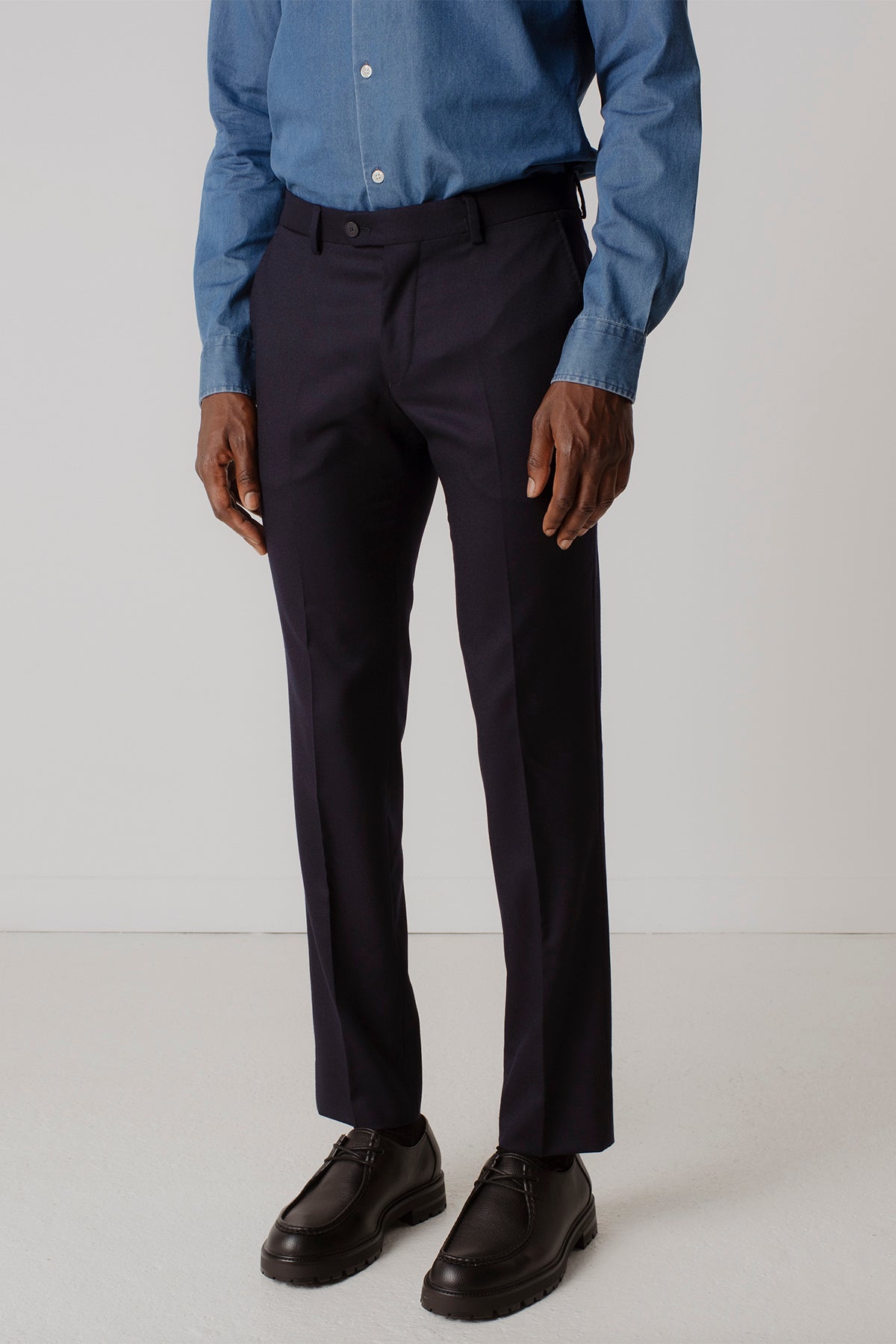 Pantalon flanelle best sale homme bleu