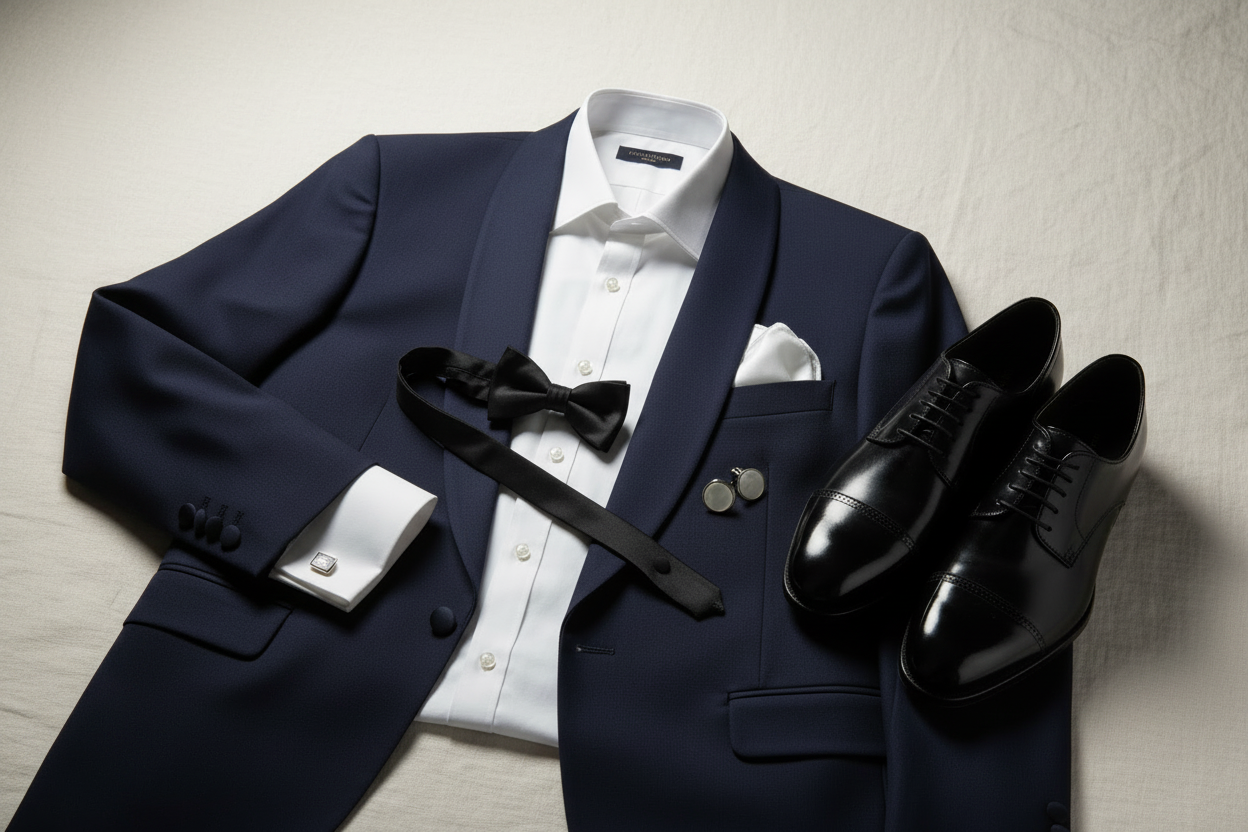costume bleu élégant
