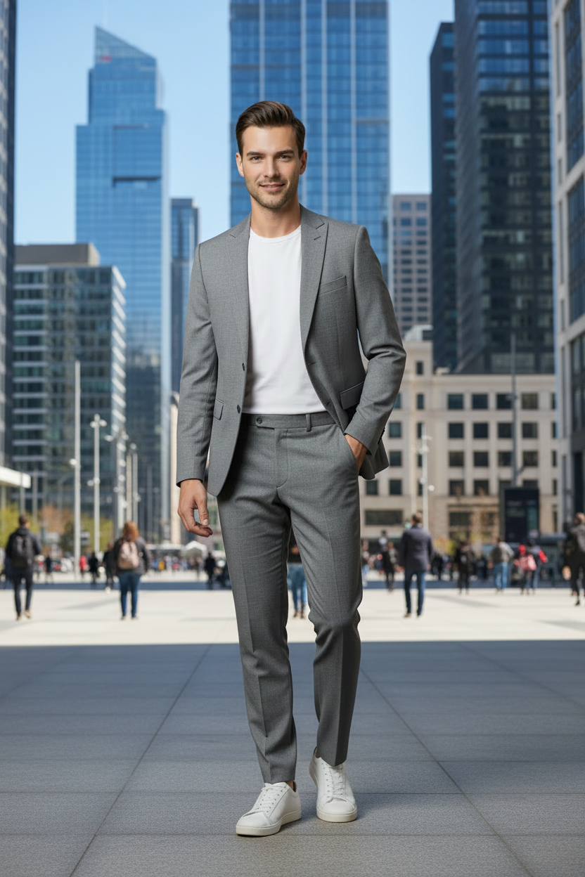 costume homme 2 pieces city