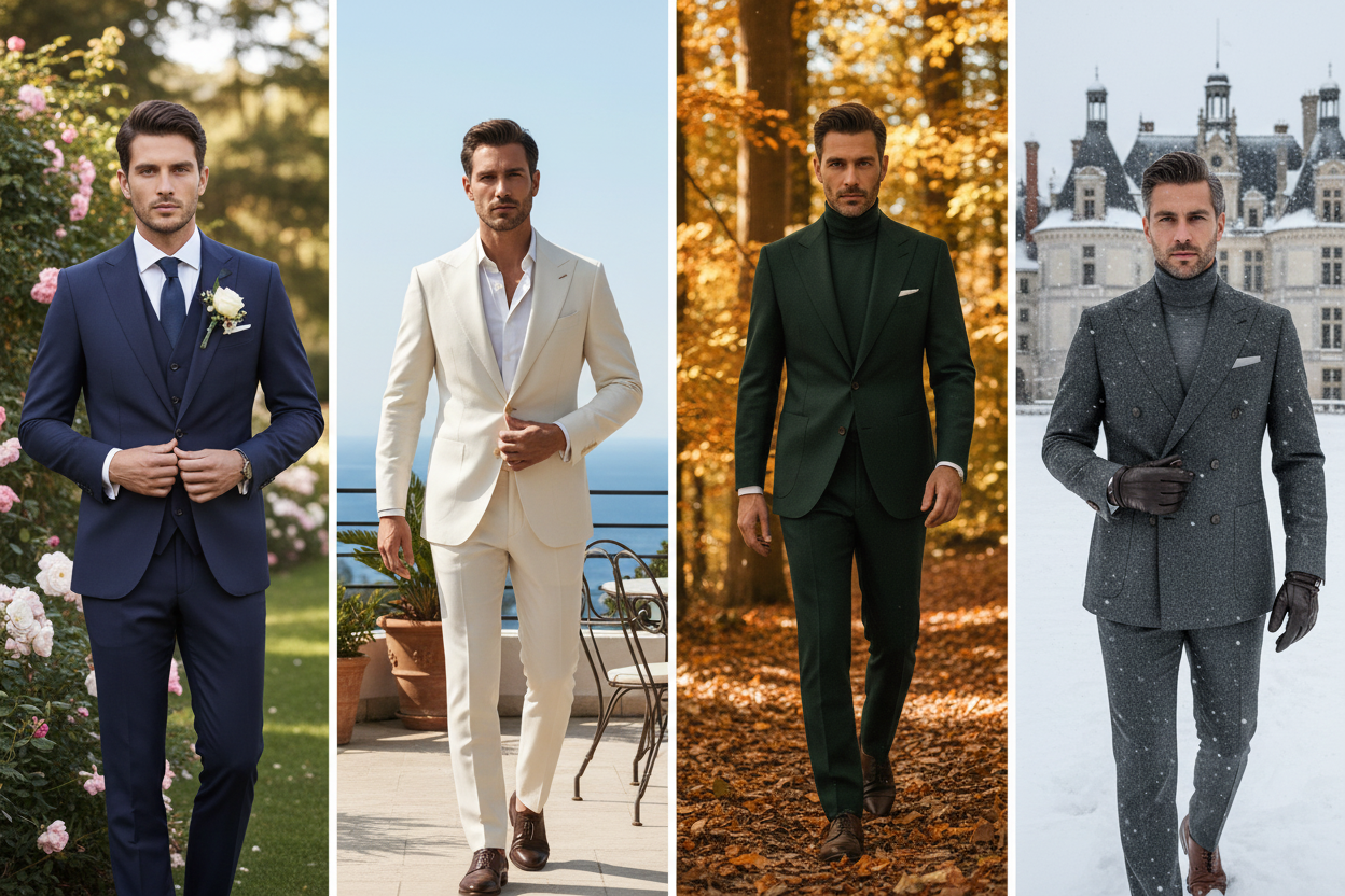 costume homme mariage saison
