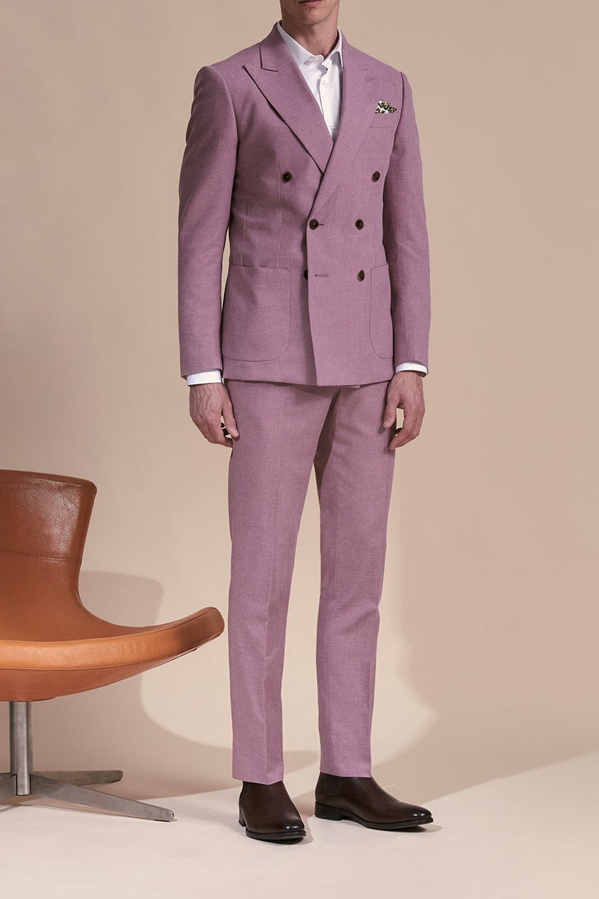 Costume Croisé Egon en laine vierge et coton