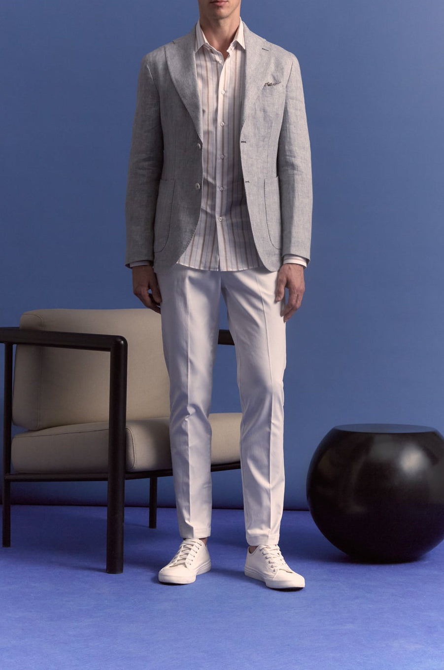 Veste Flying Grise en lin