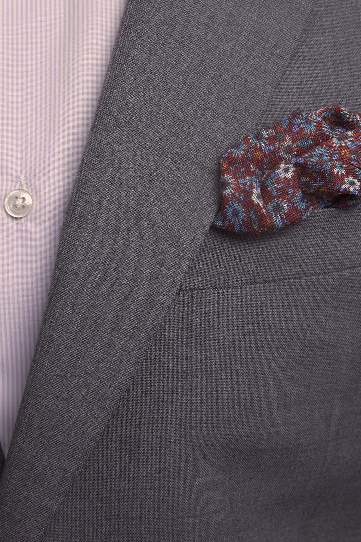 Costume Oxford en laine vierge merinos
