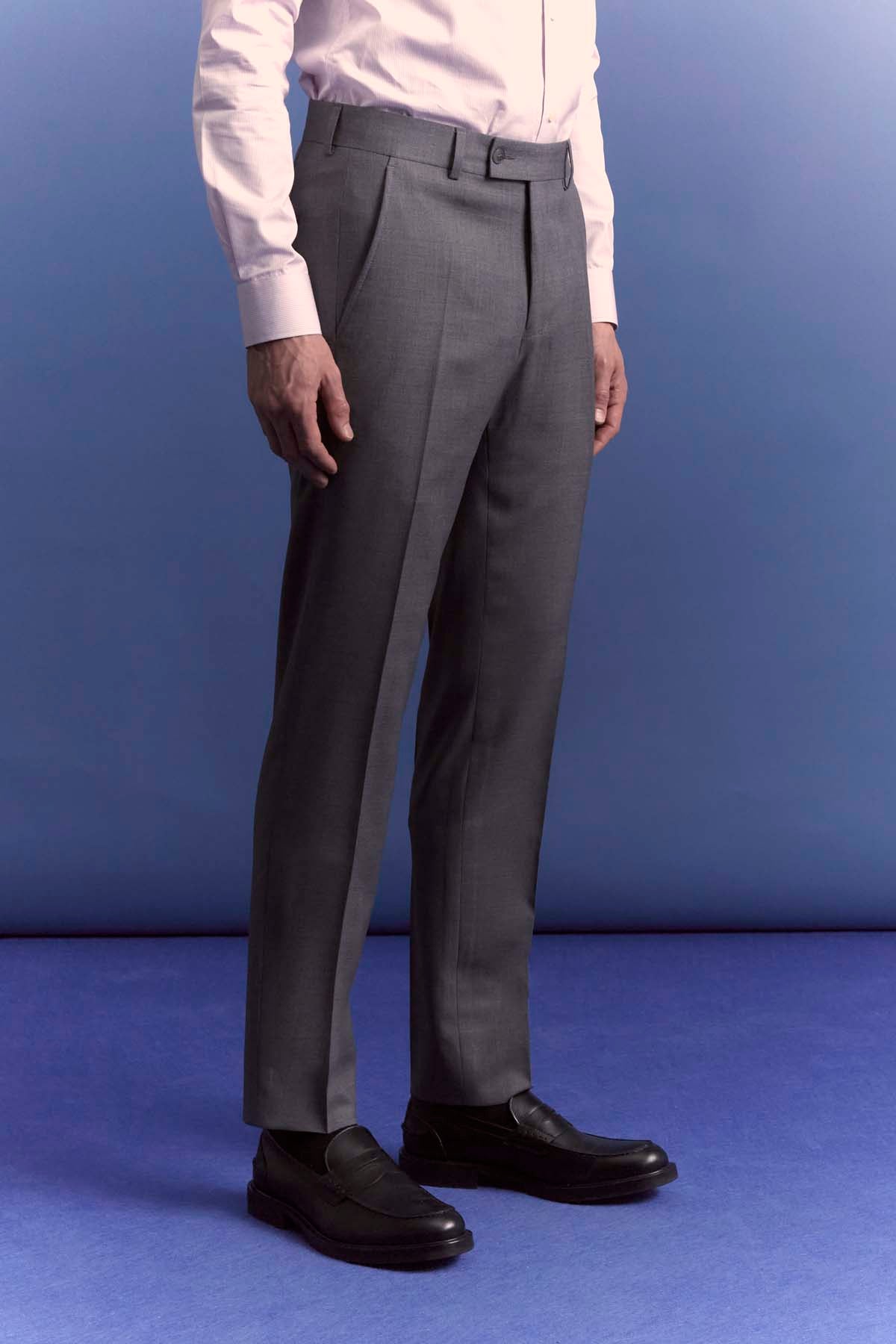 Costume Oxford en laine vierge merinos