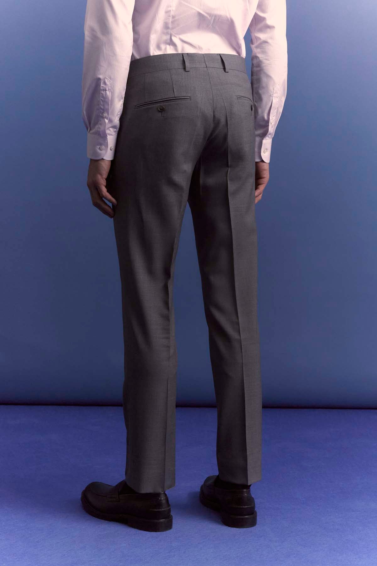 Costume Oxford en laine vierge merinos