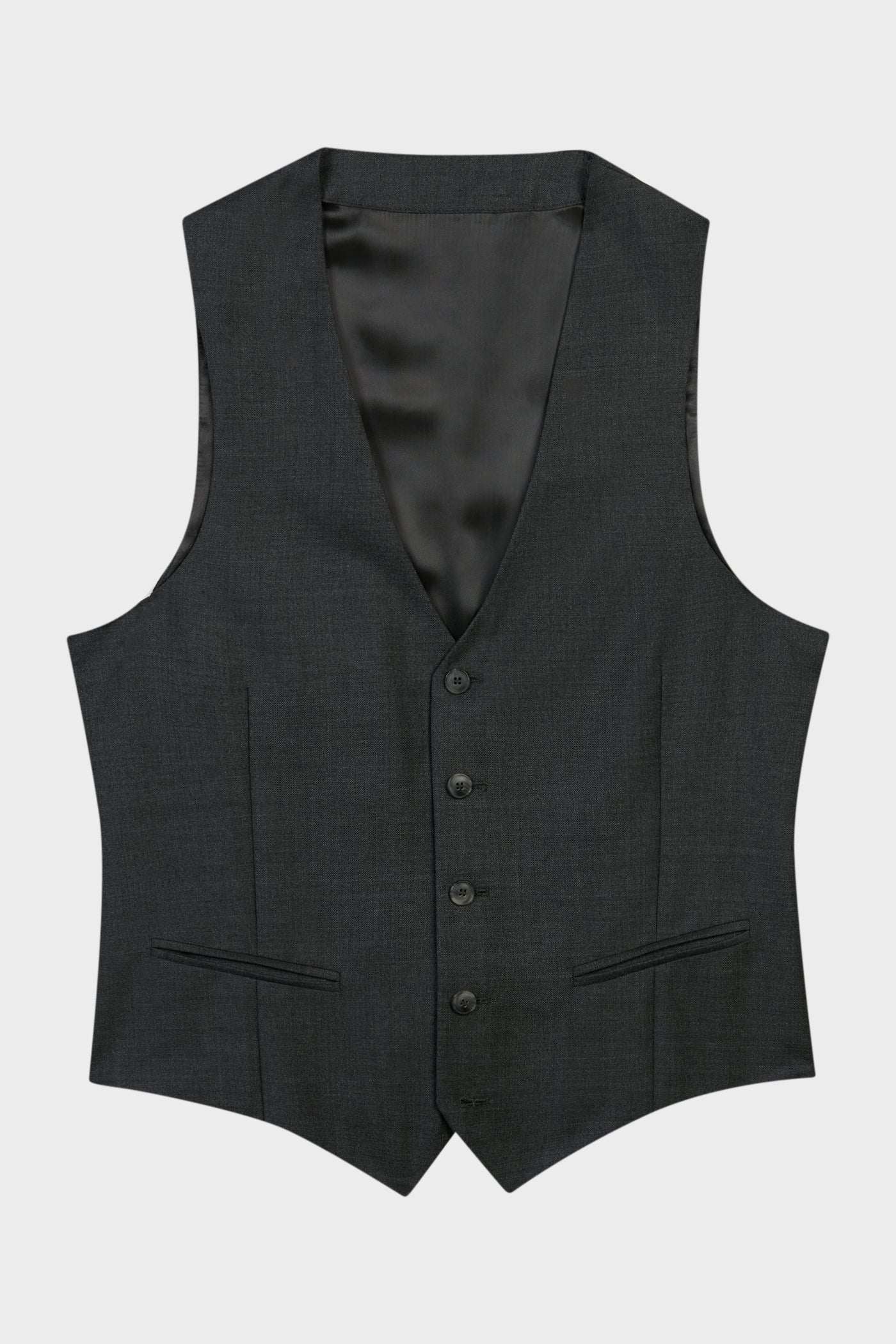 Gilet de costume Acier en laine