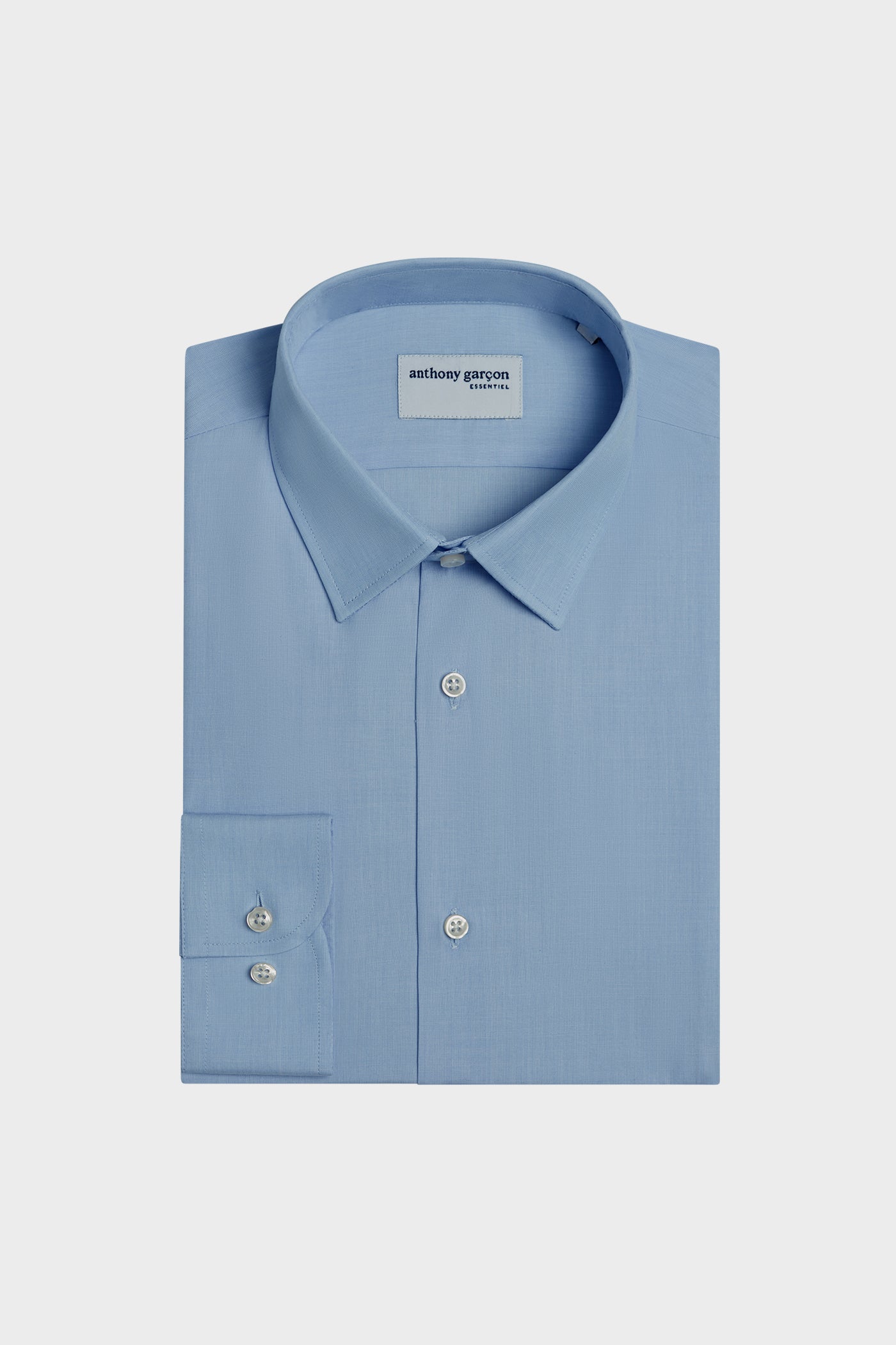 Chemise Regular Apoyo Bleu col français