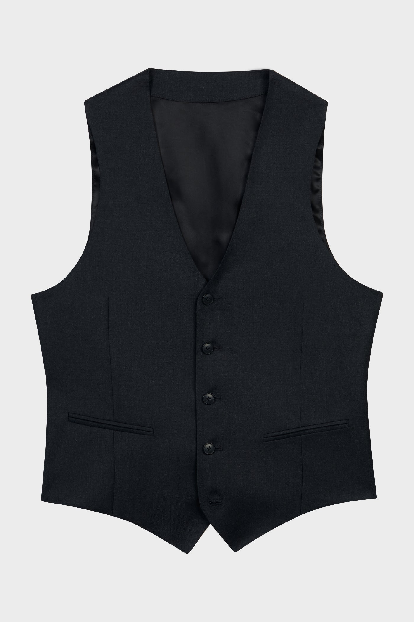Carbon wool suit vest