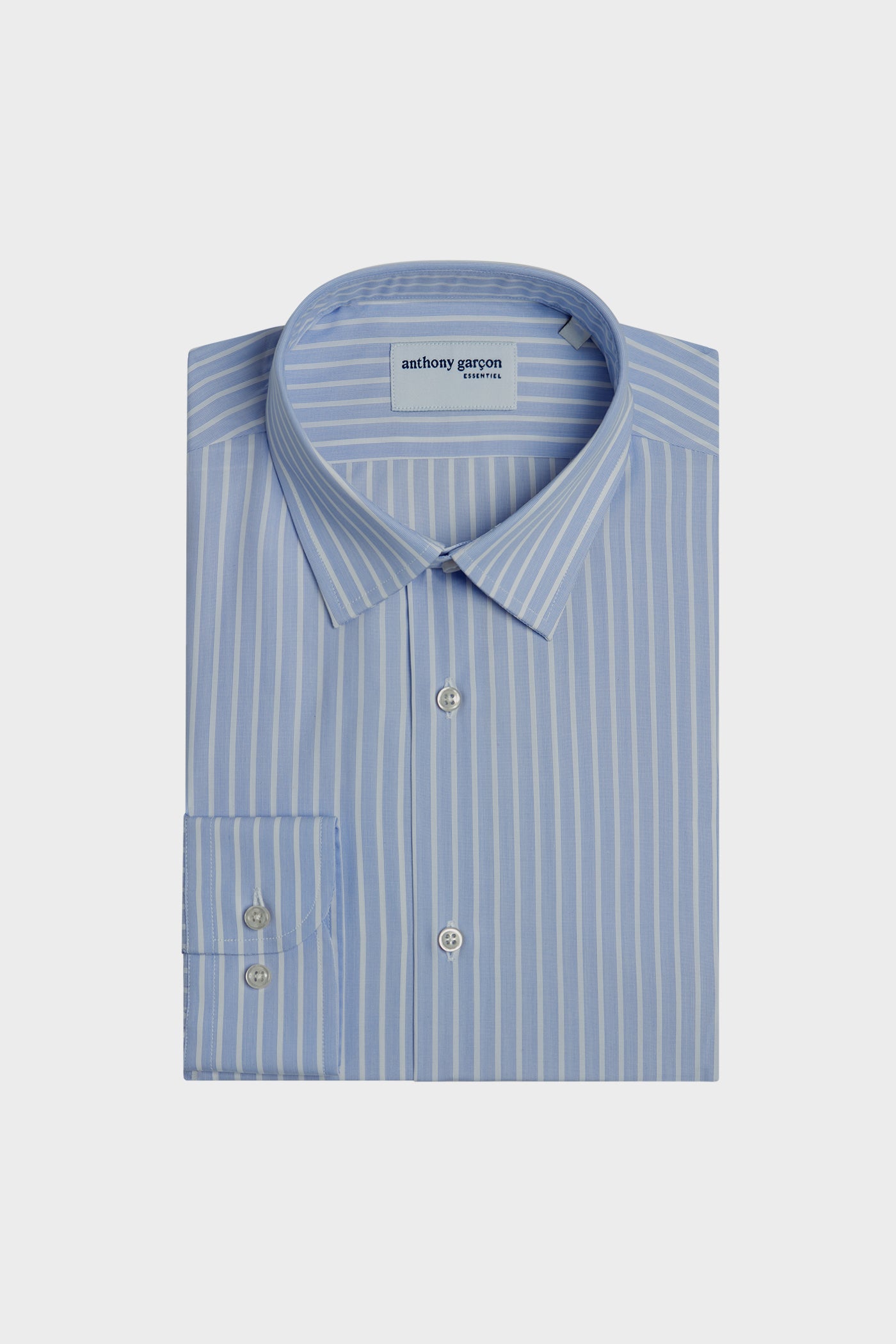 Chemise Slim Eleven Raye Bleu col FR