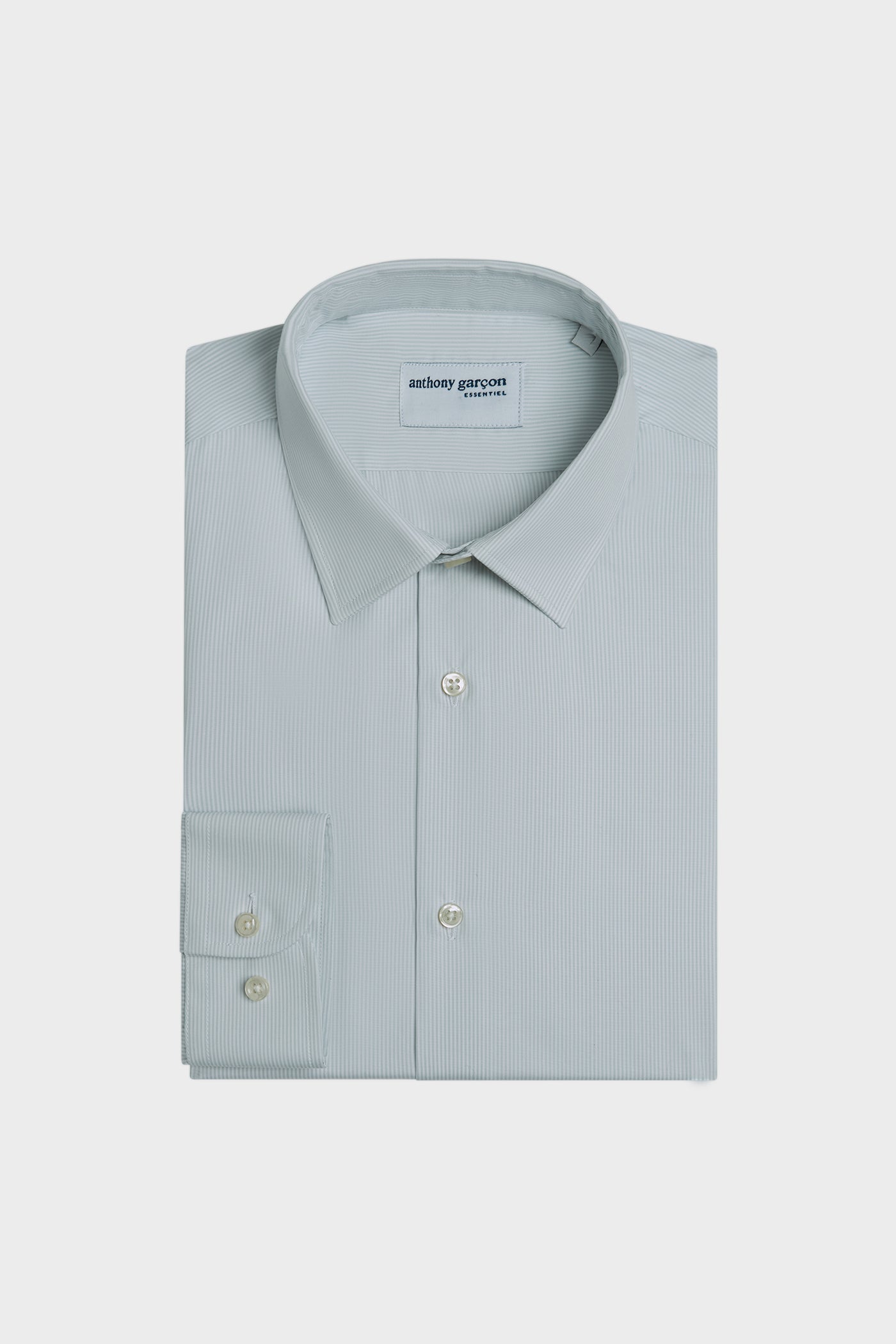 Chemise Regular Giani Gris Rayee col français