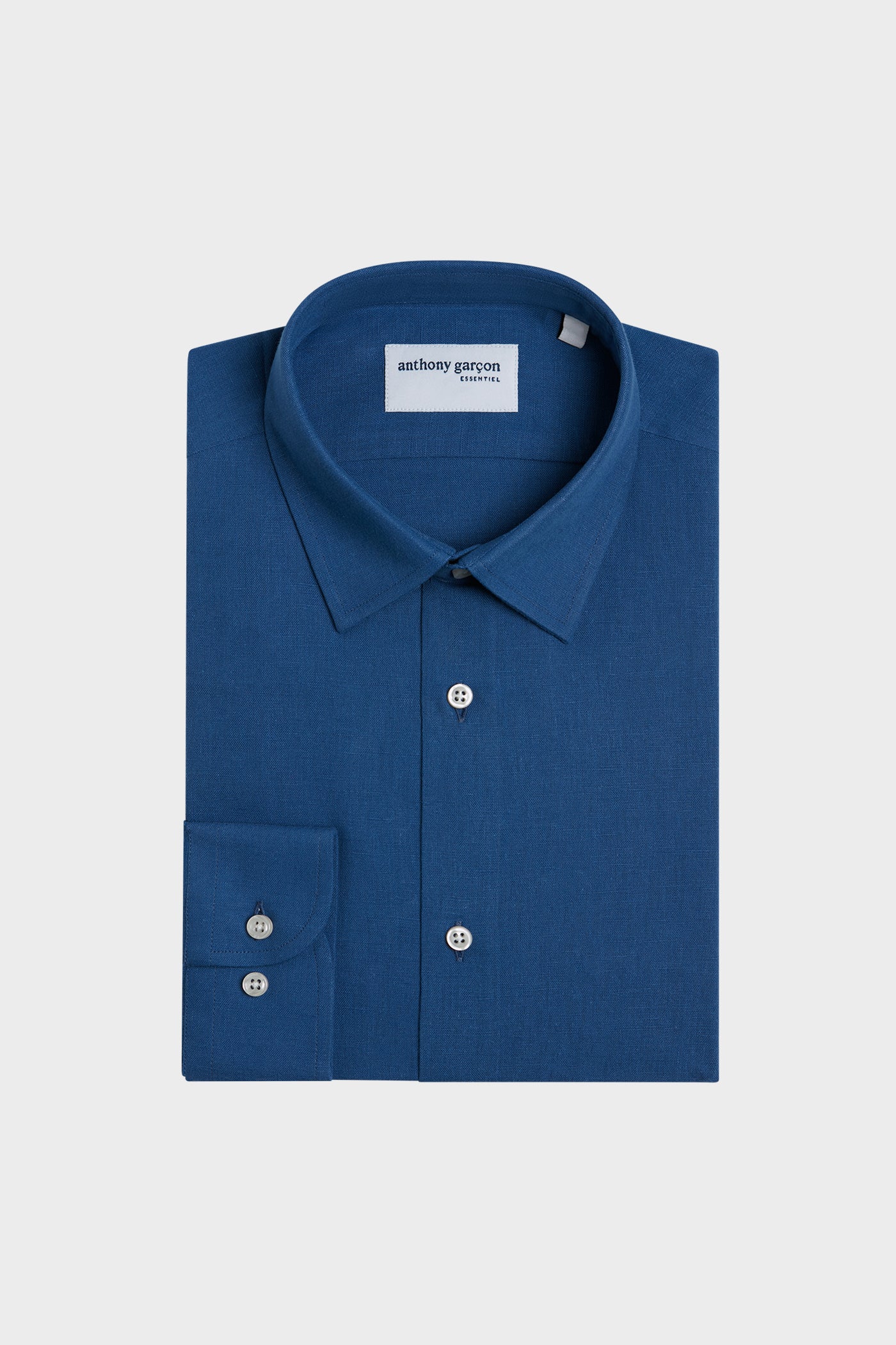 Chemise Regular Lineo Bleu col FR