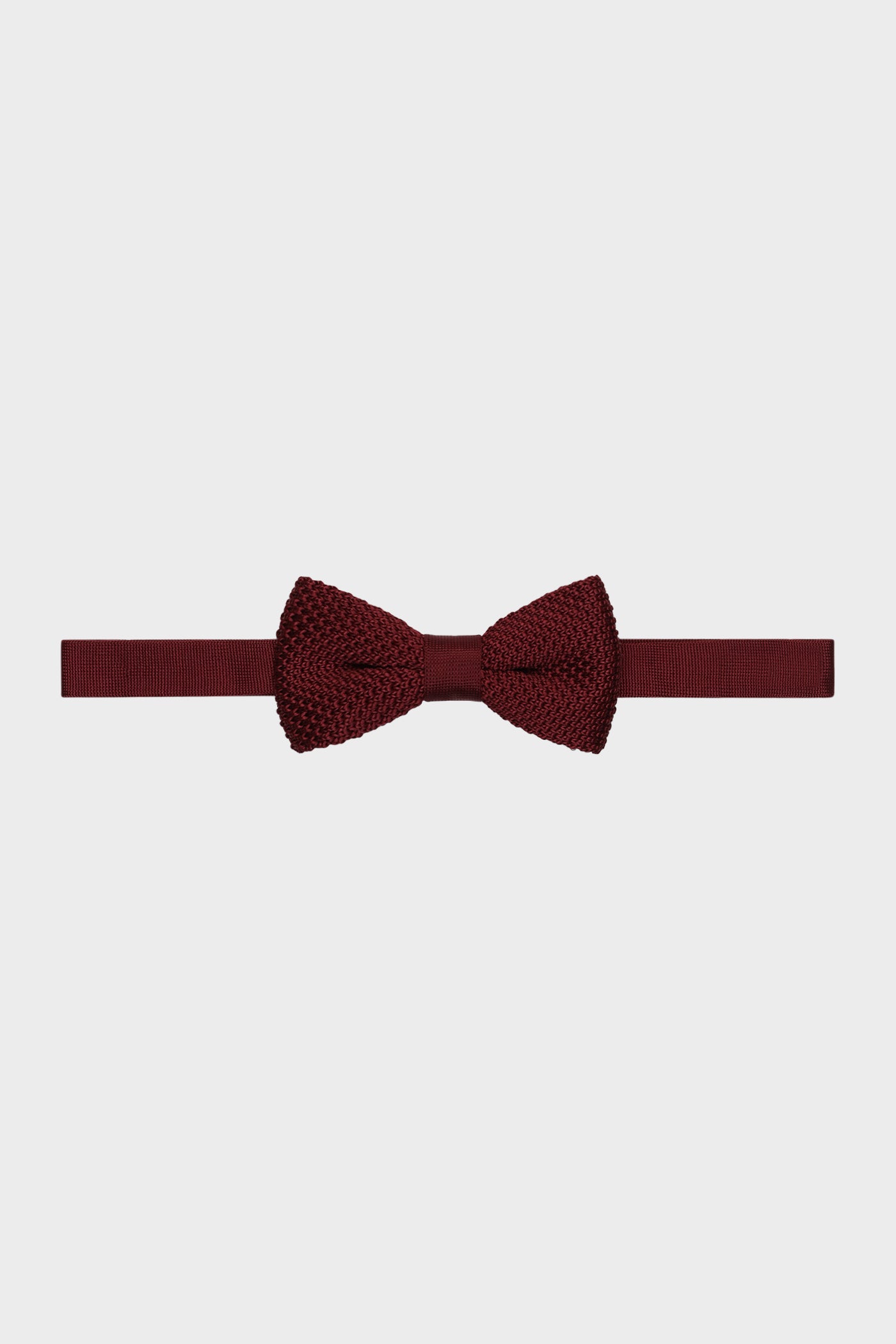 Noeud Papillon Tricot Bordeaux