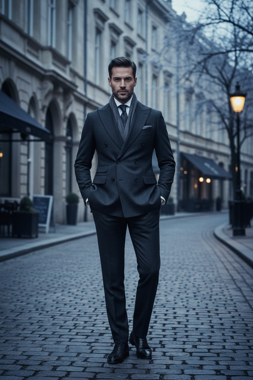 Costume hiver homme : matières, couleurs & conseils