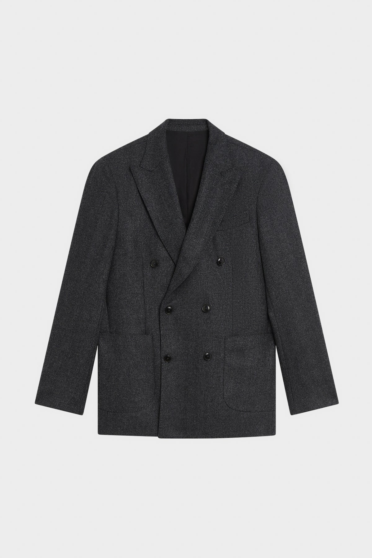 Veste Blazer croisée Baker en flanelle de laine