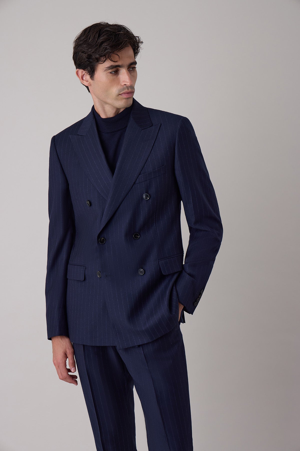 Costume croisé Harald en laine vierge