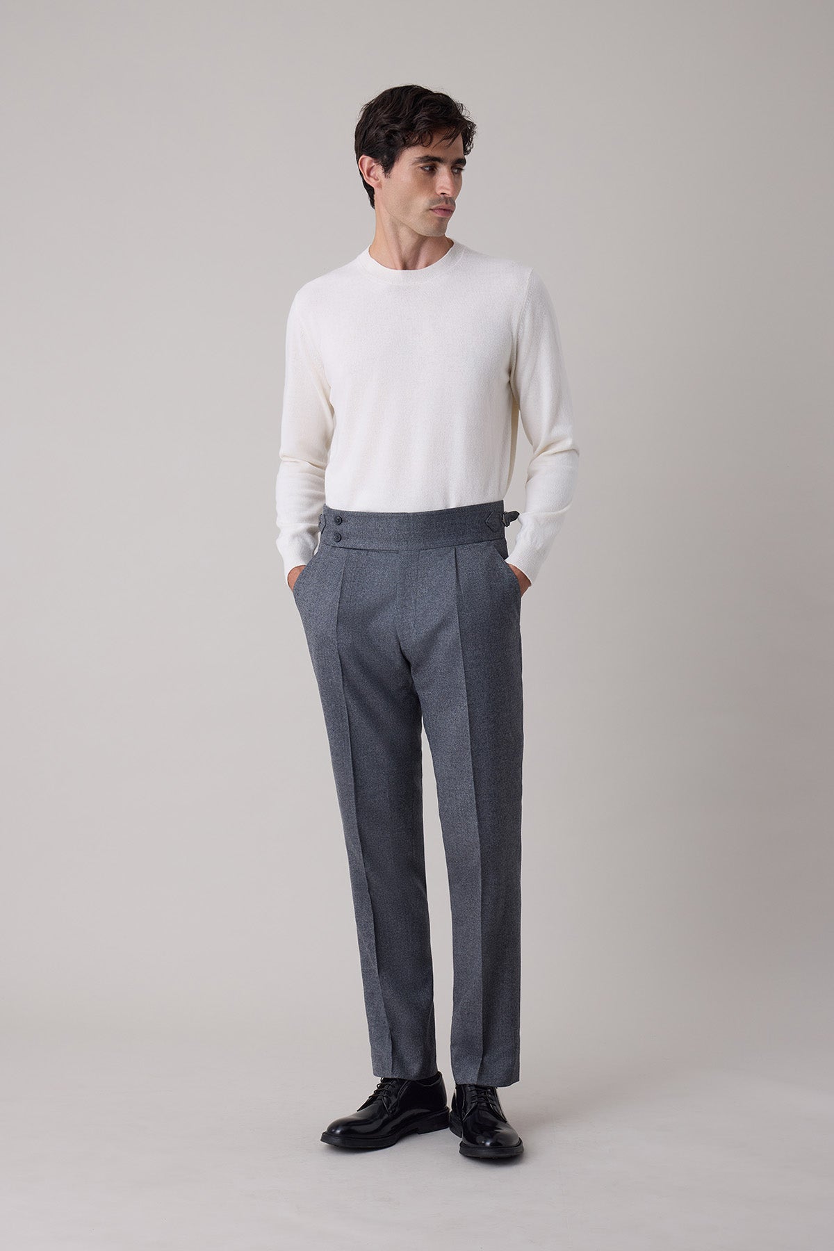 Ecru wool and cashmere Sven sweater
