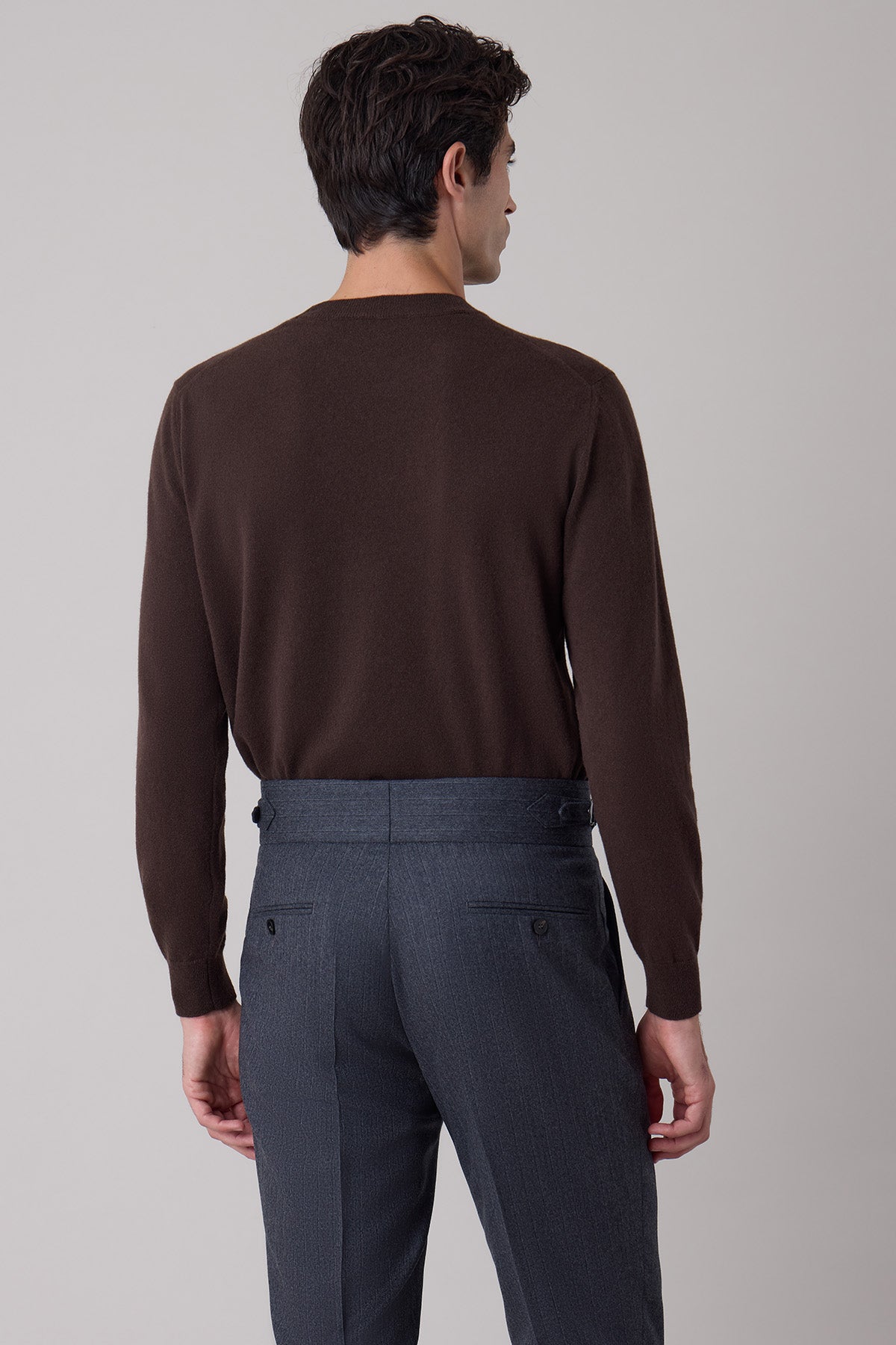 Sven brown wool and cashmere sweater