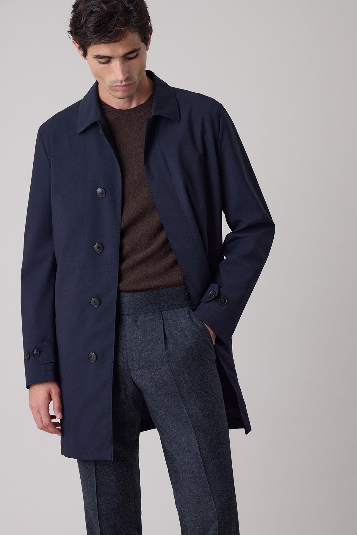 Trench droit boutonné Phileas