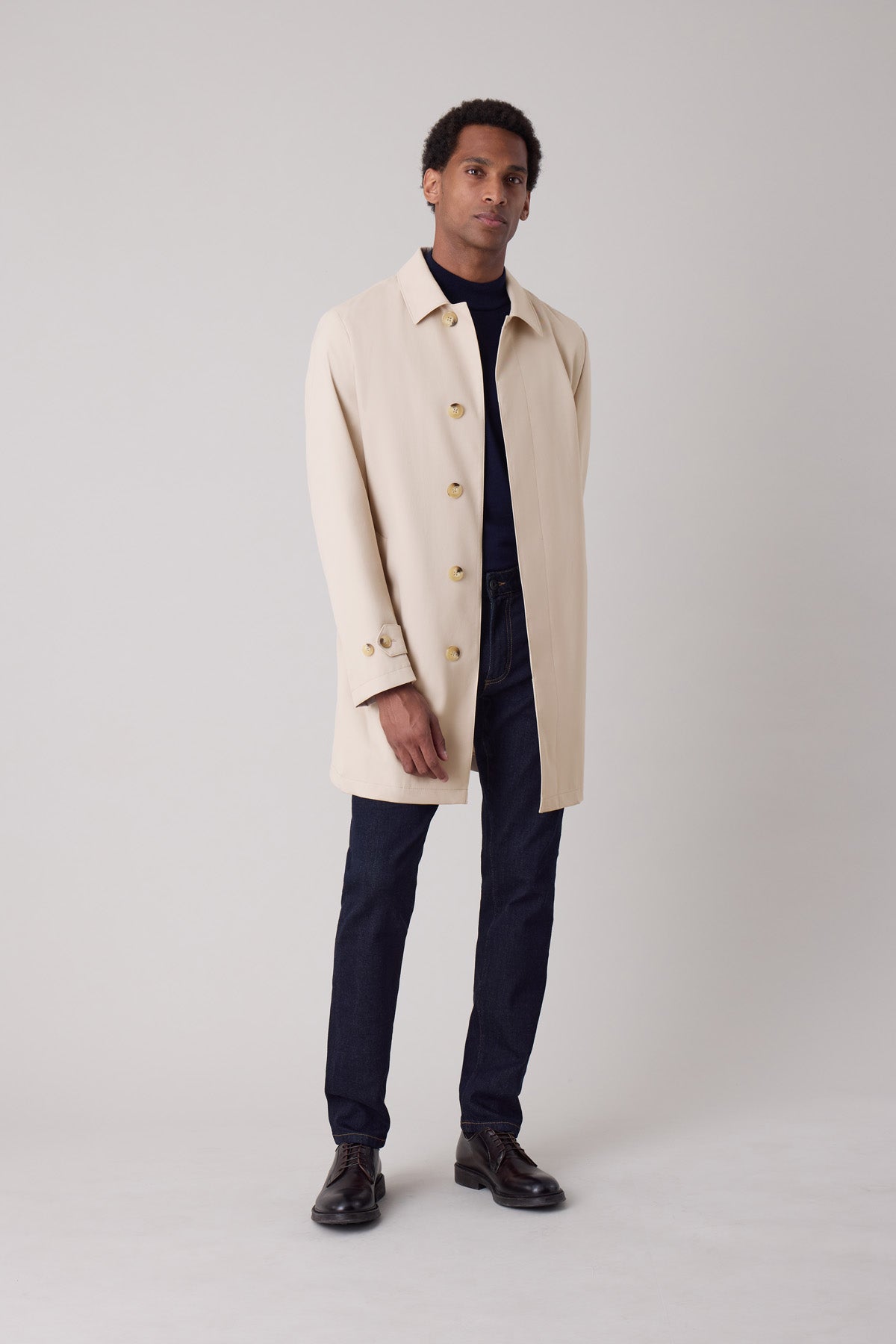 Trench droit boutonné Rubeus