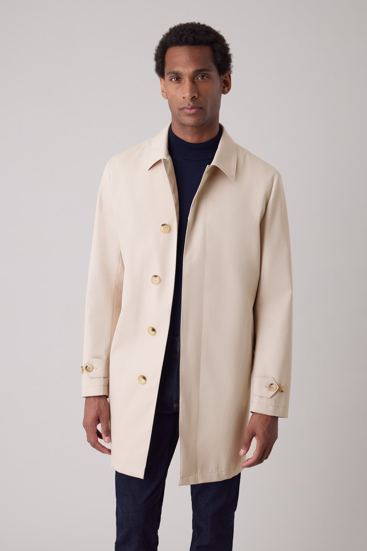 Trench droit boutonné Rubeus