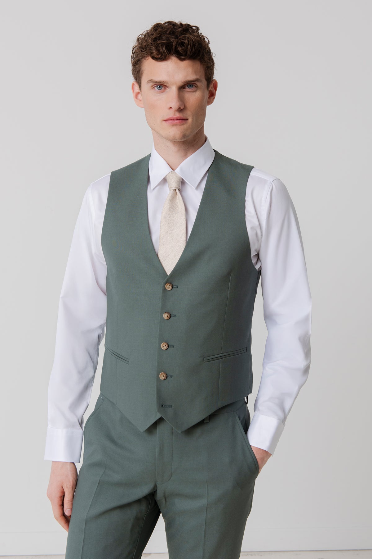 Gilet de costume Bangor en laine vierge