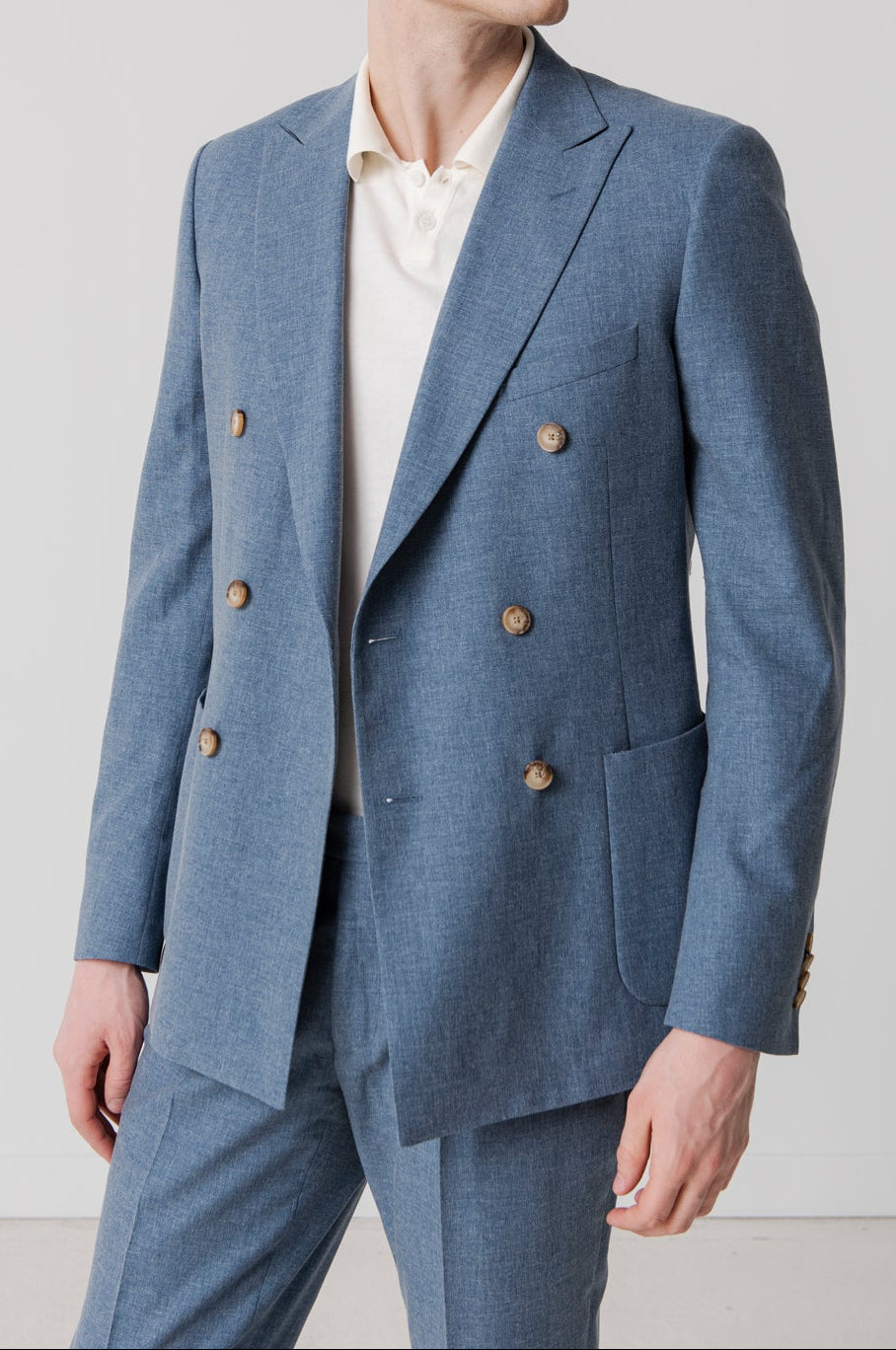 Costume croisé Oleron bleu