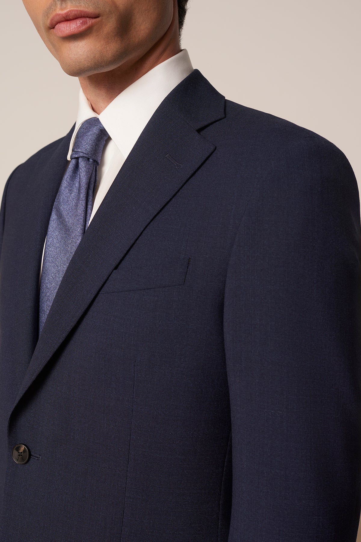 Costume croisé Segura en laine virege
