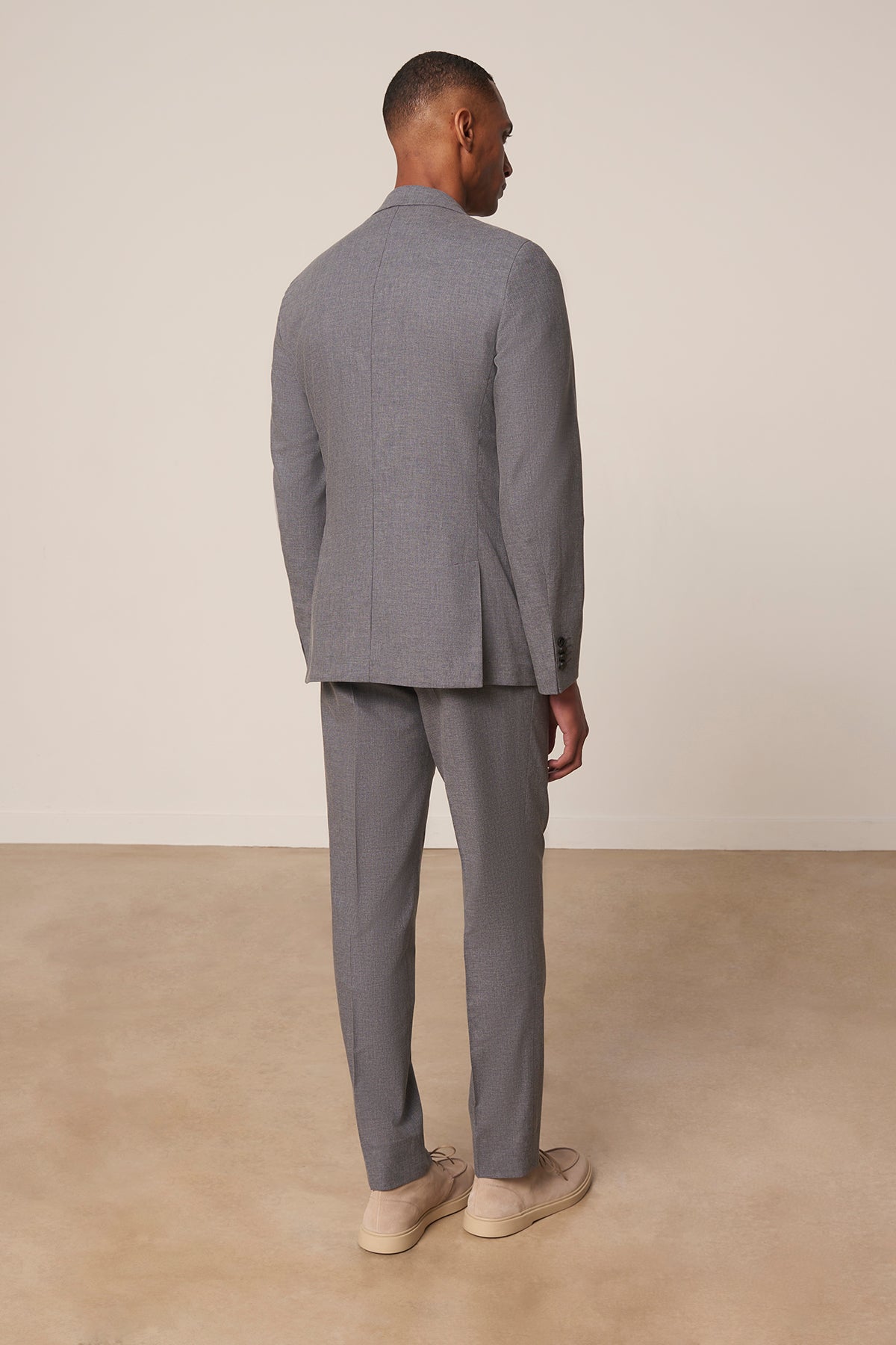 Costume droit Croisic en laine vierge coton et soie