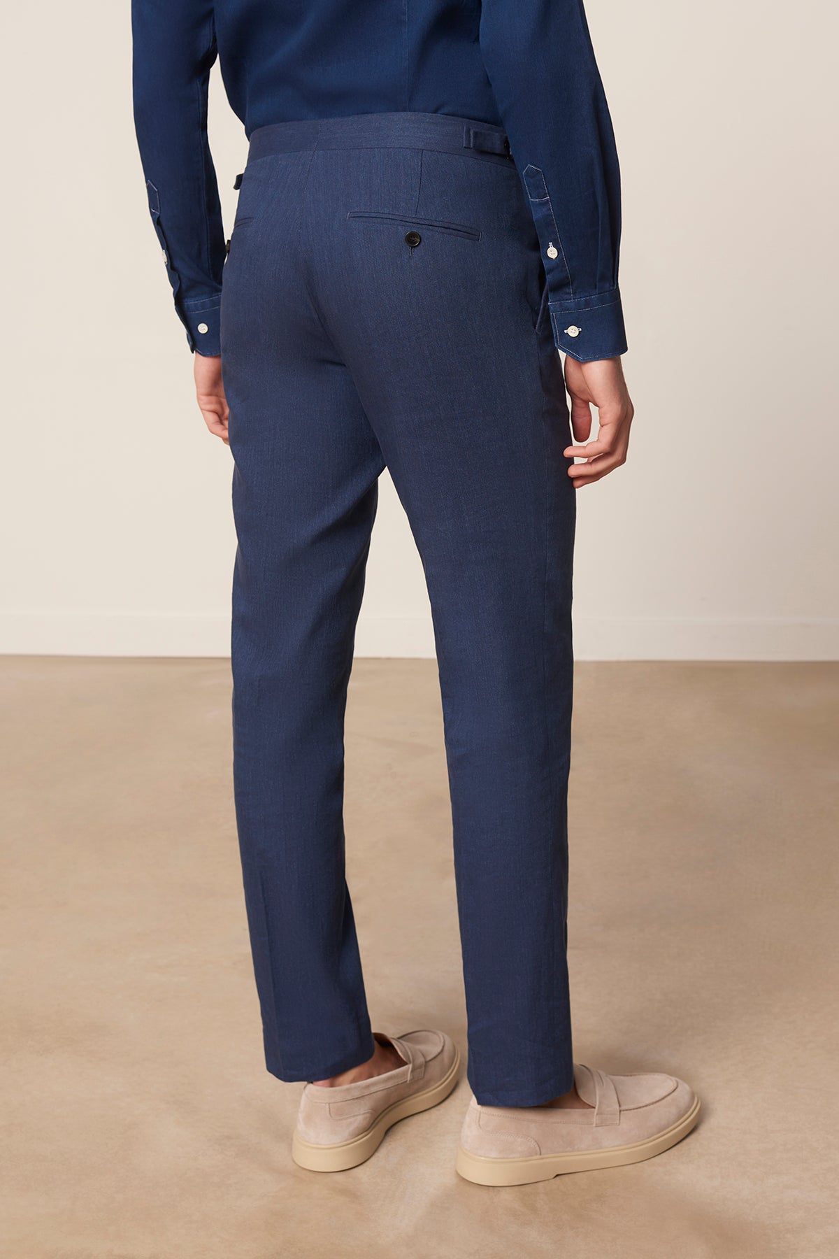 Costume droit Vaquero en lin et coton
