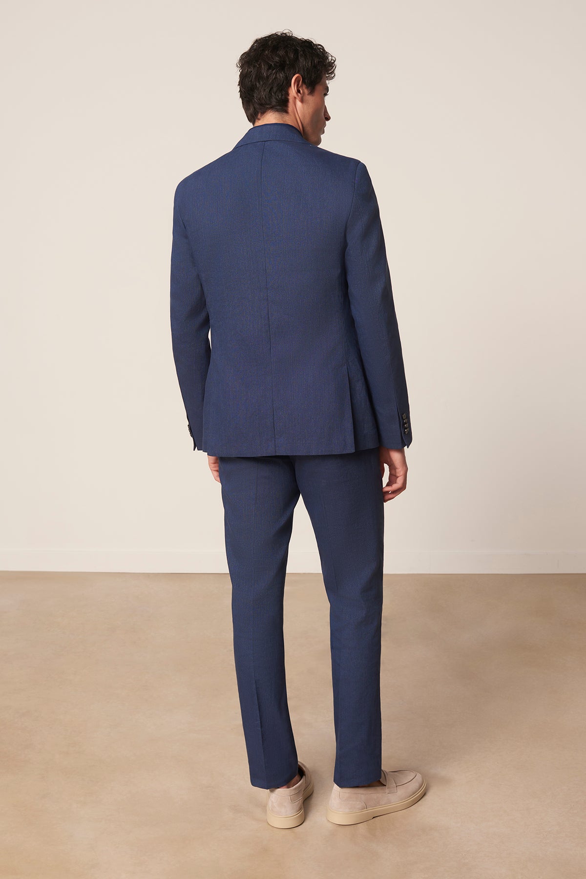 Costume droit Vaquero en lin et coton