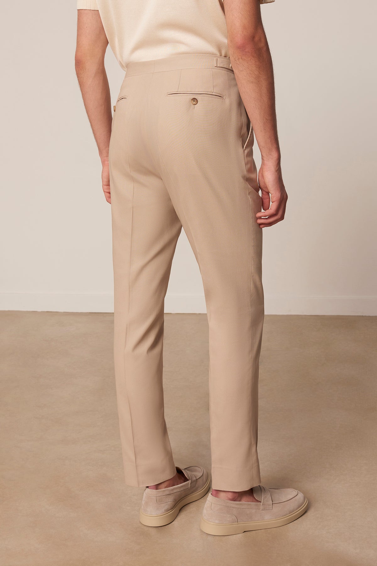 Cigalo pants in beige cotton