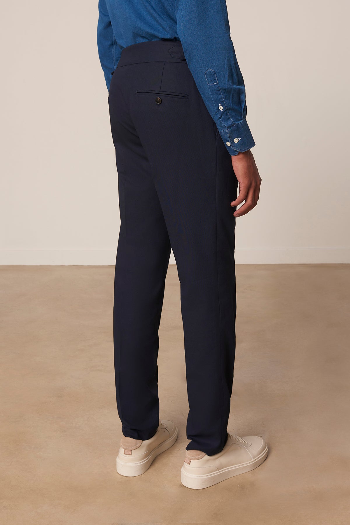 Pantalon droit Luberon double B en coton