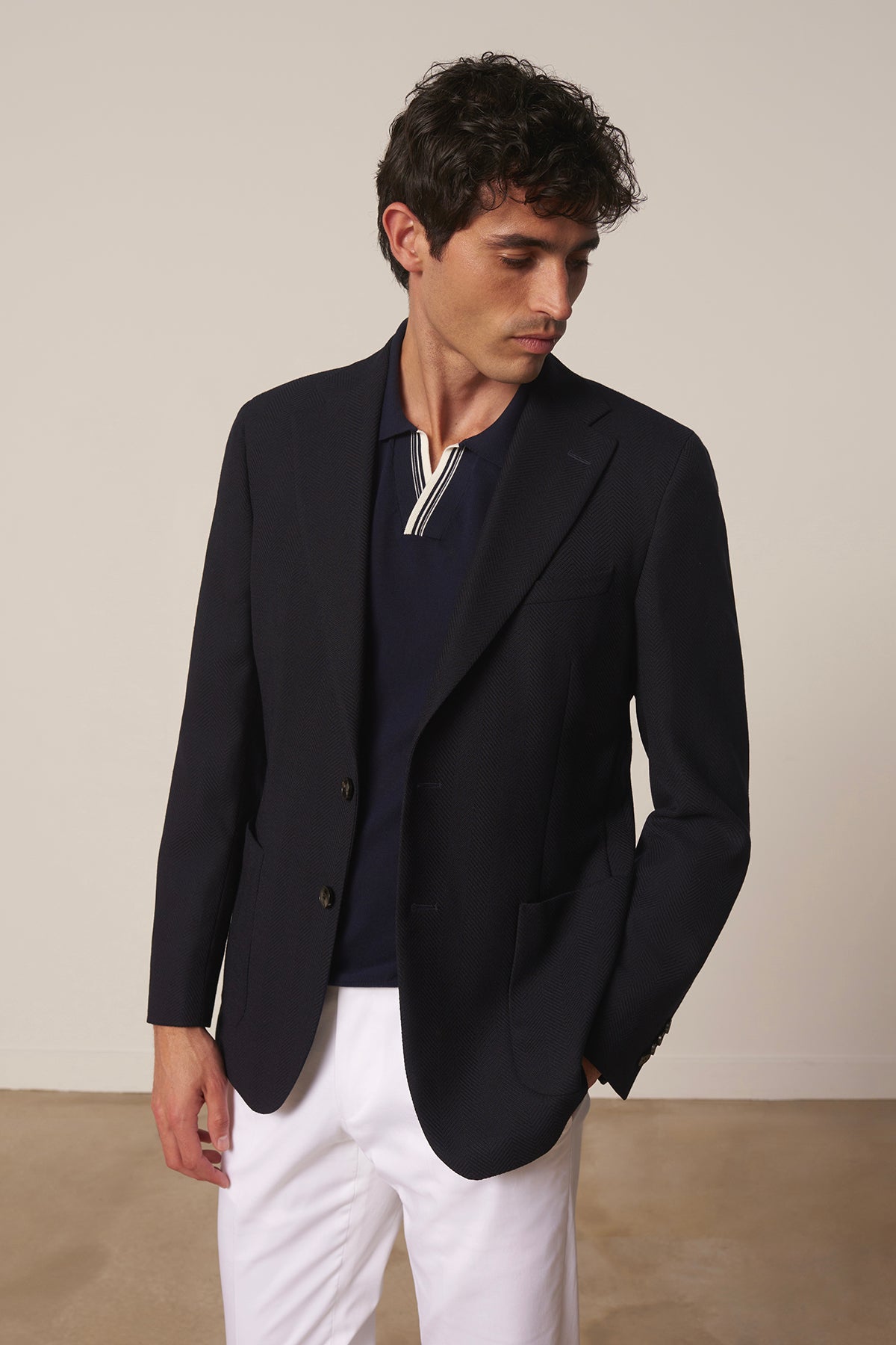 Veste blazer droite Goya en laine