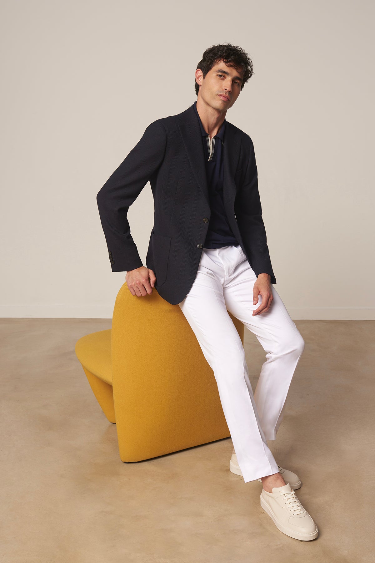 Veste blazer droite Goya en laine