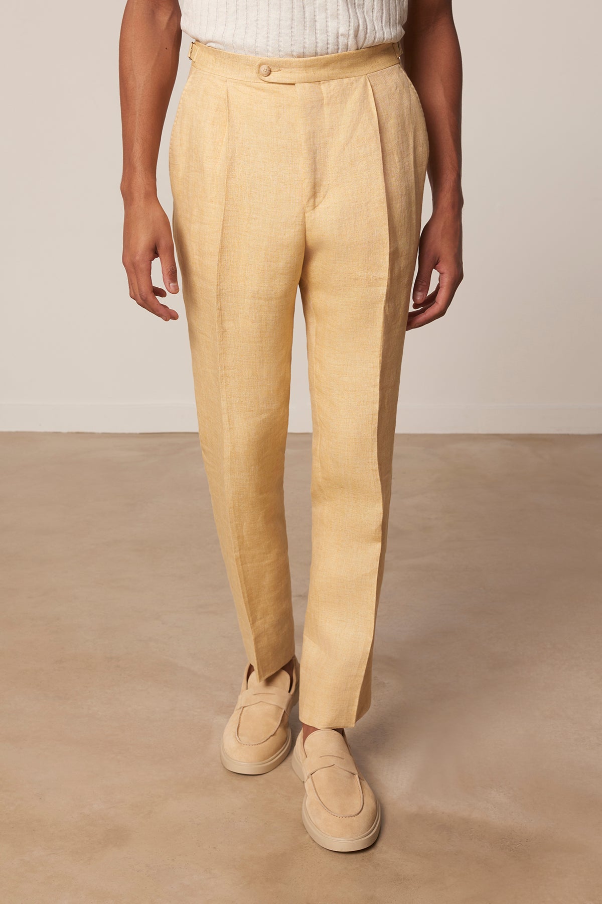 Costume droit Amarillo en lin