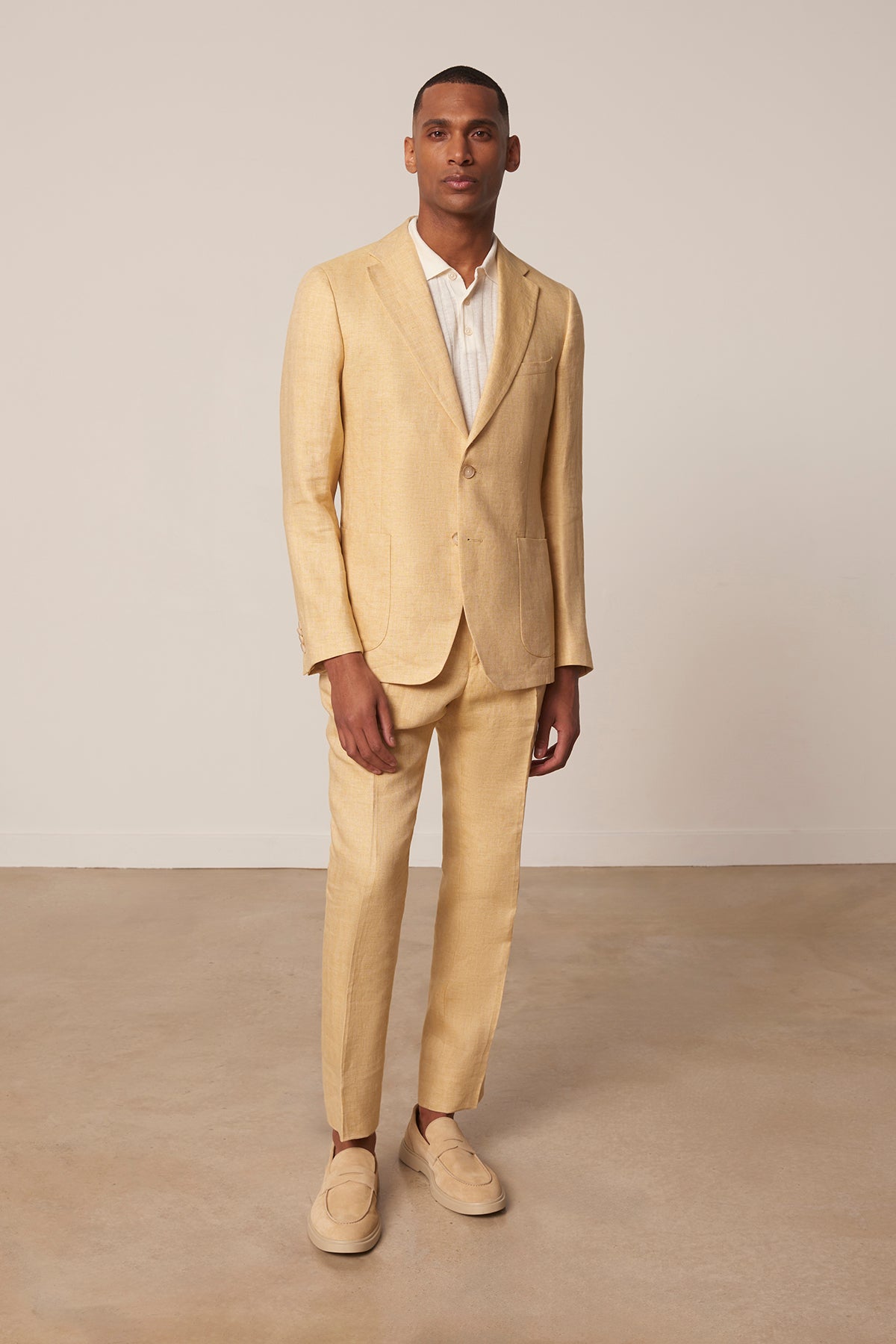 Costume droit Amarillo en lin