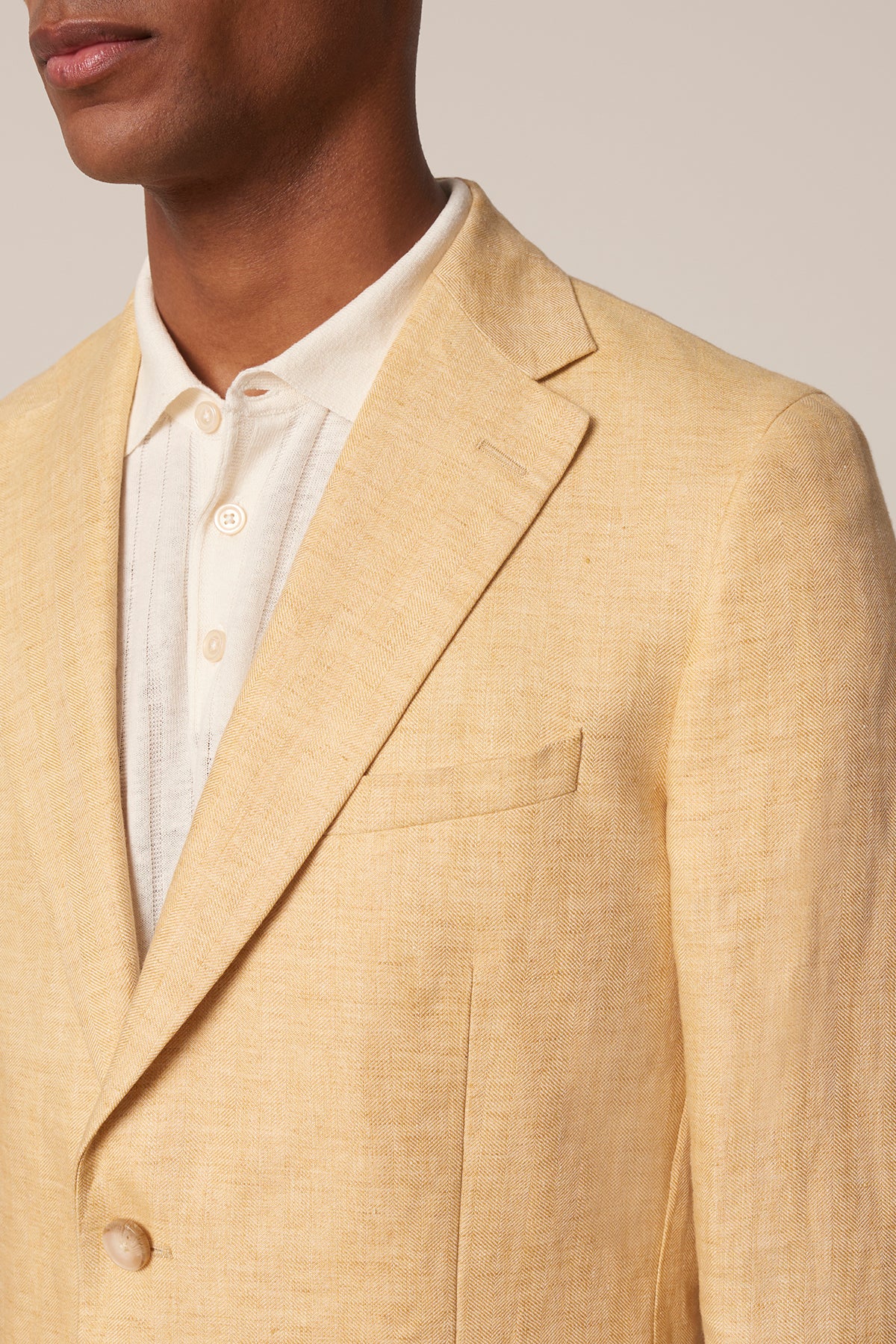 Costume droit Amarillo en lin