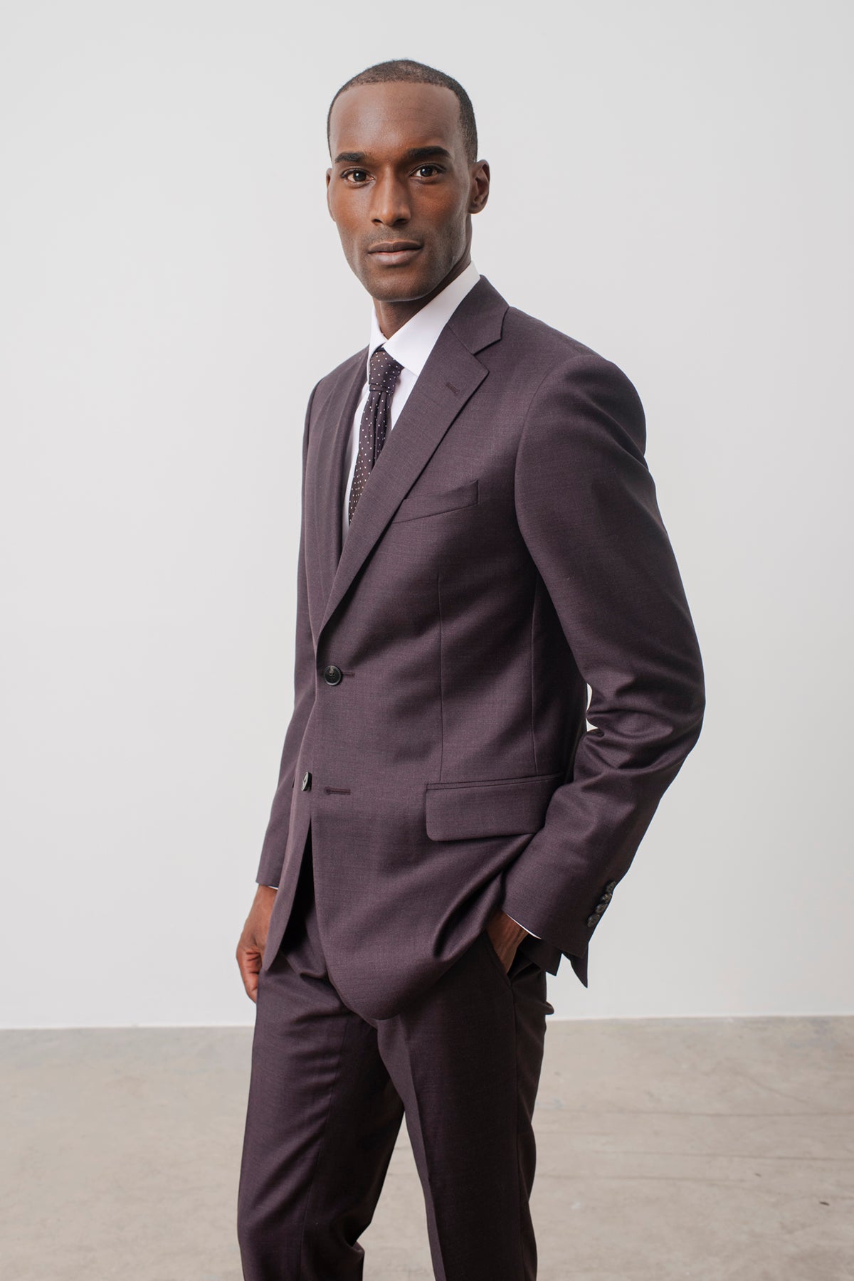 Costume droit Bennett en laine vierge