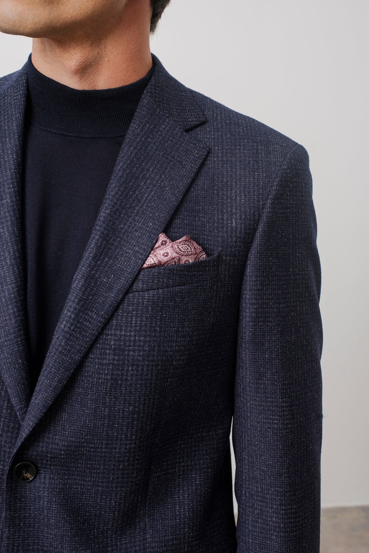 Costume droit Chester en laine vierge.