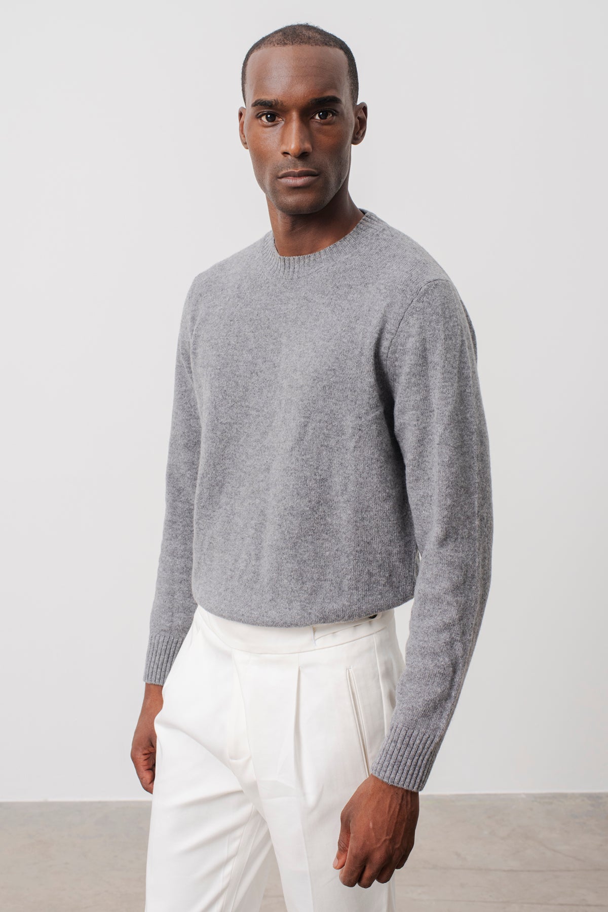 Pull col rond Scott en laine mérinos