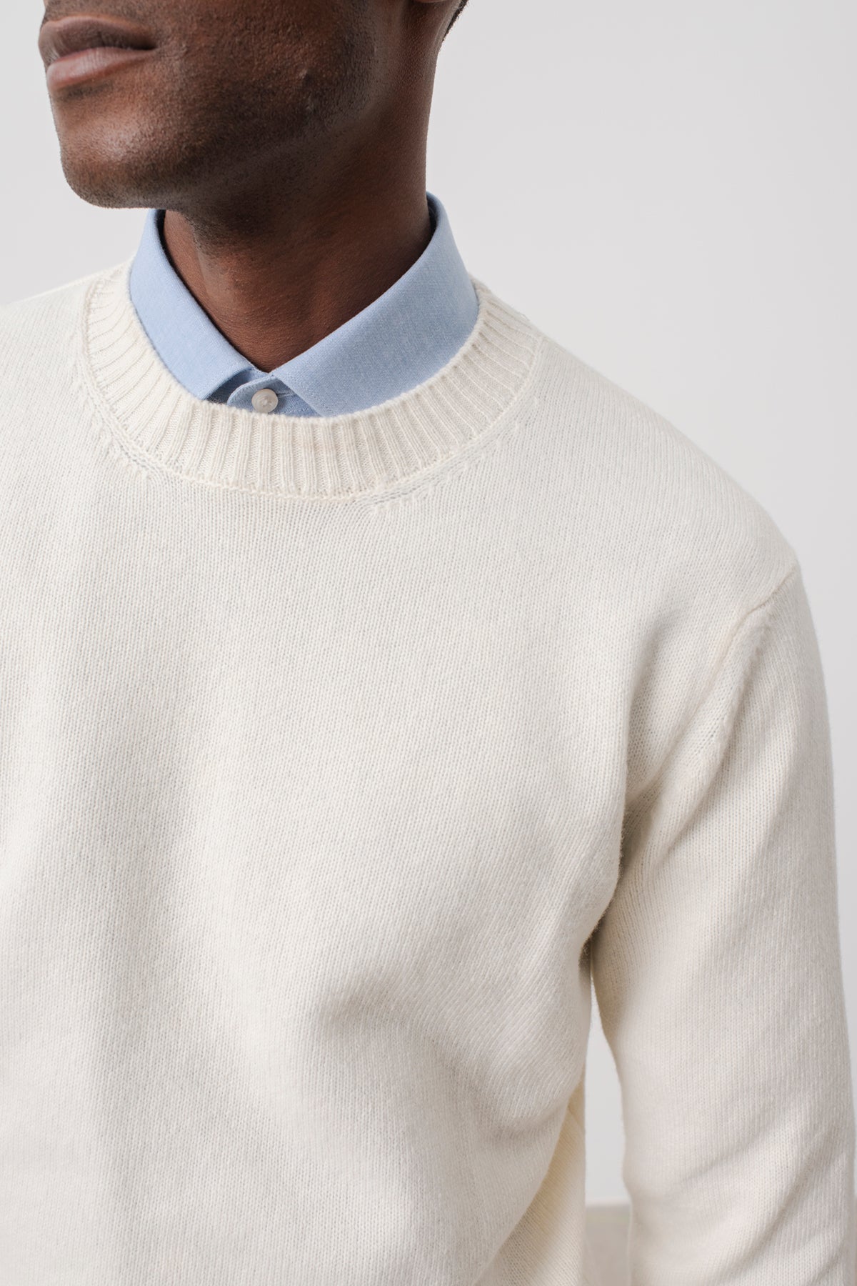 Pull col rond Scott en laine mérinos