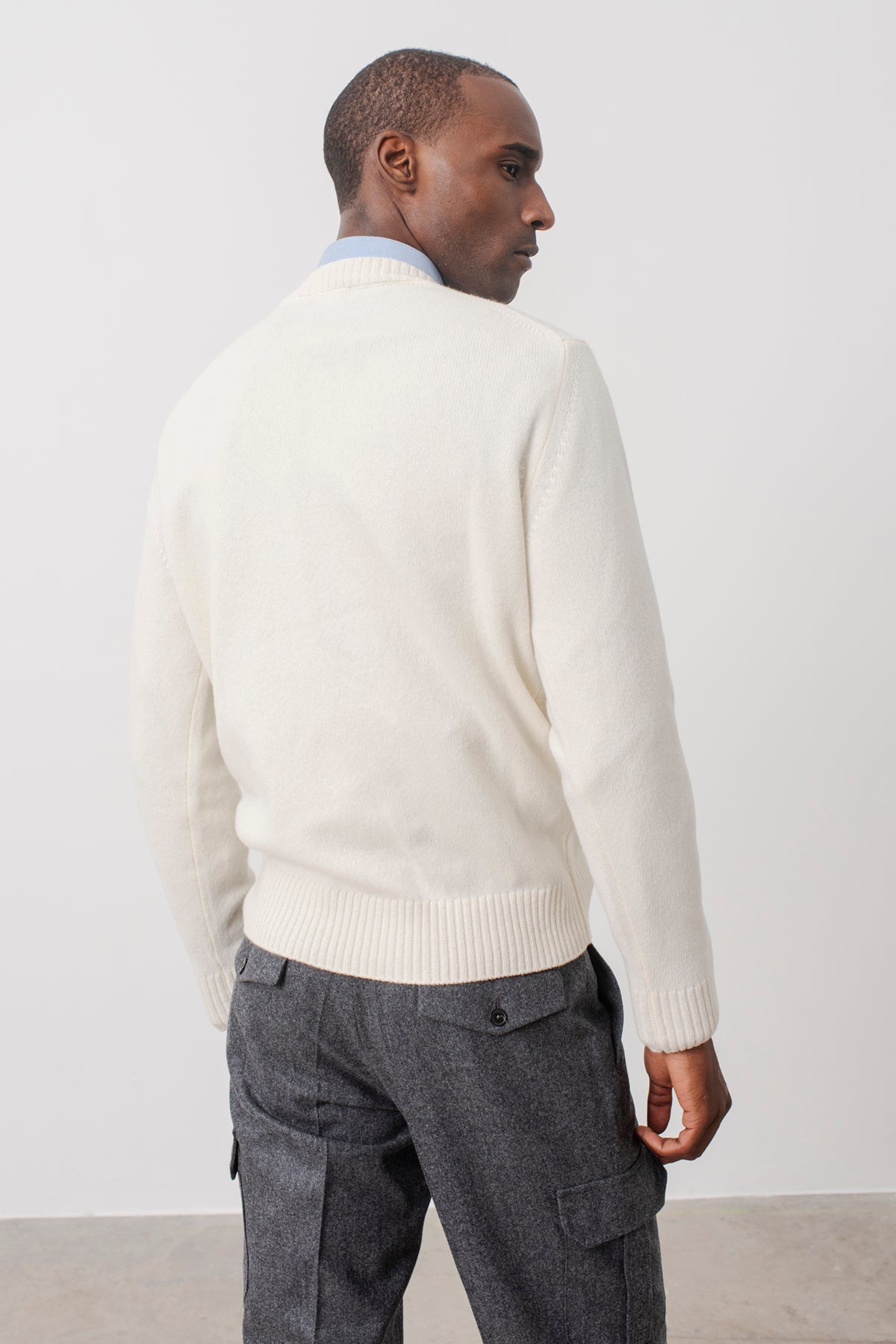 Pull col rond Scott en laine mérinos