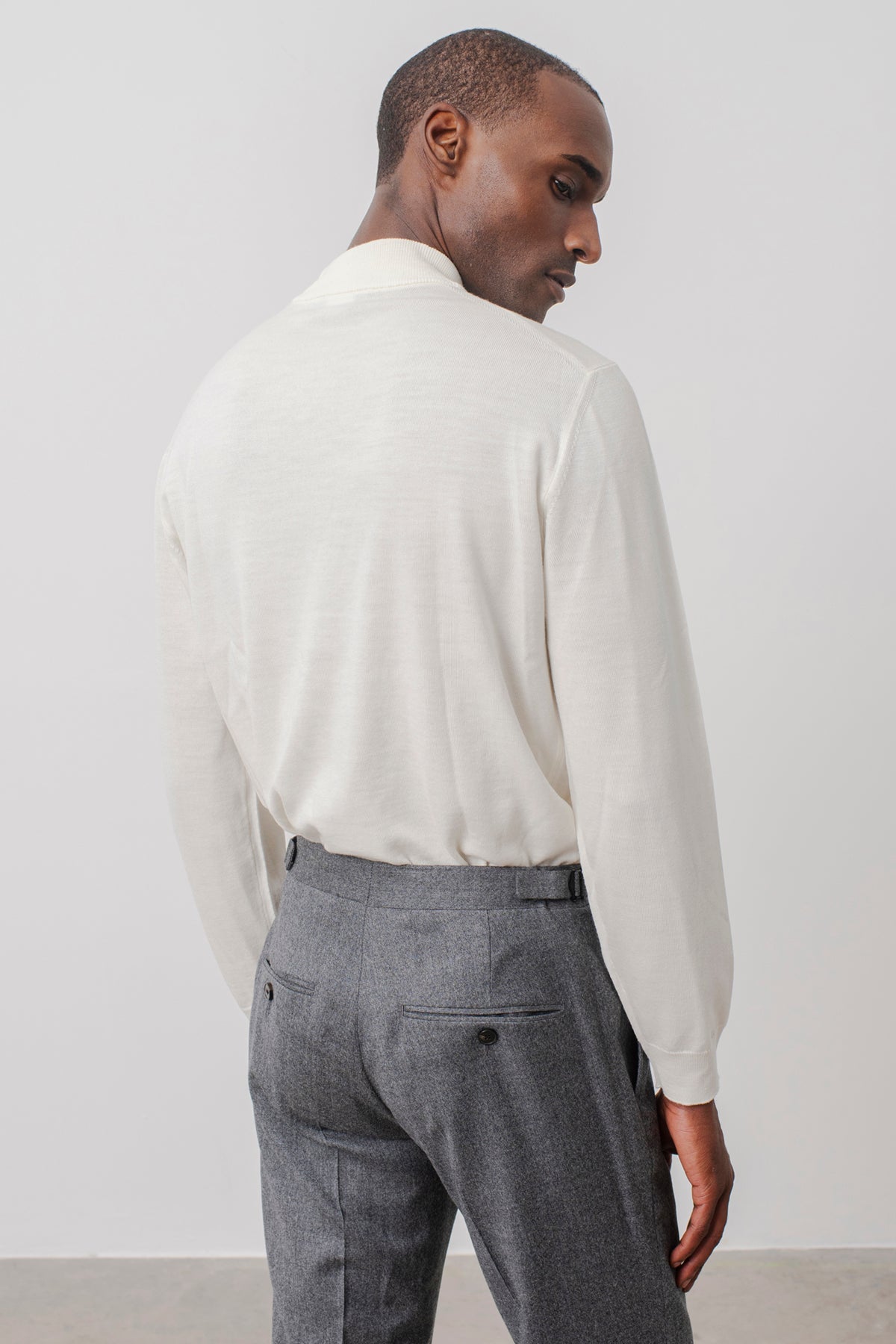Pull col montant Terrence en laine mérinos