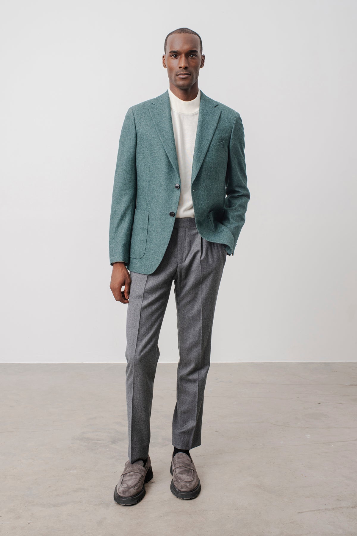 Veste Blazer Phoenix en laine vierge, coton et cachemire