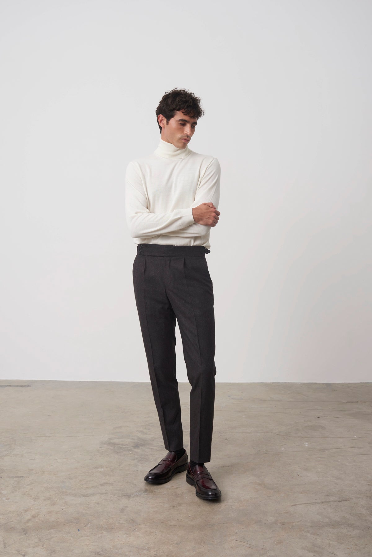 Archibald cream merino wool sweater