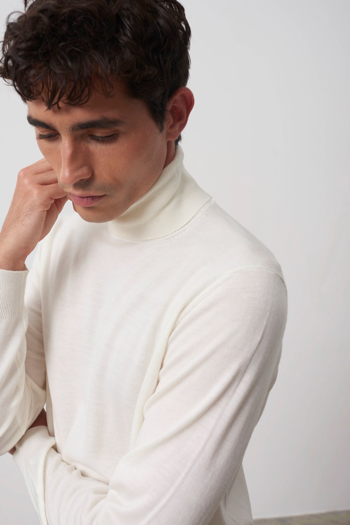 Archibald cream merino wool sweater